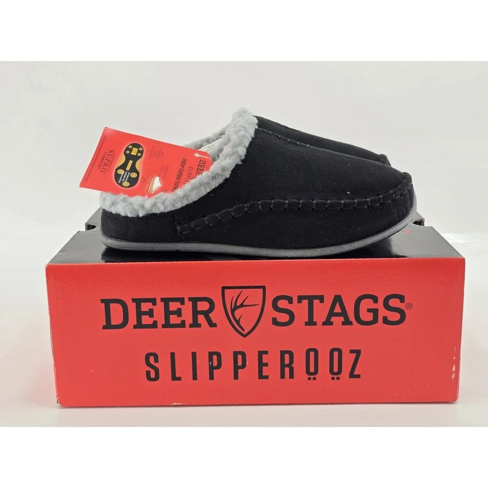 NIB Deer Stags Lil Nordic Slipper - Size 3M‎ Unisex Big Kid - Color Black